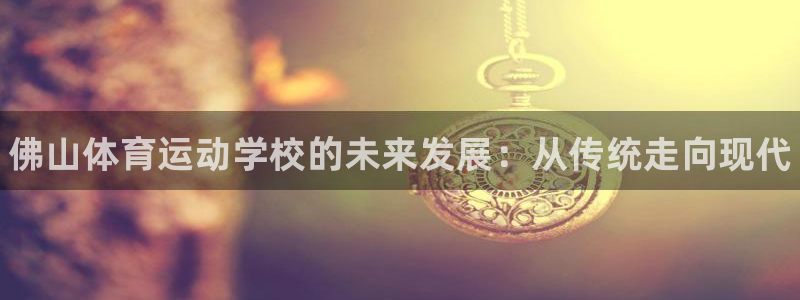 3377体育官方正版app官网：佛山体育运动学校的未来发展：