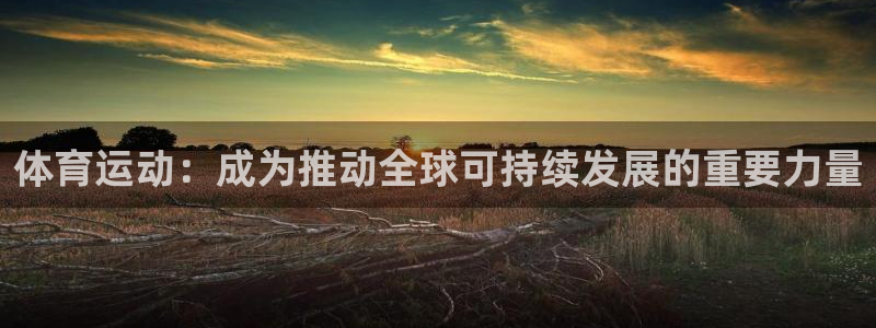 3377体育官网下载：体育运动：成为推动全球可持续发展的重要