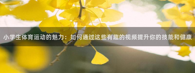 3377体育官网下载平台APP：小学生体育运动的魅力