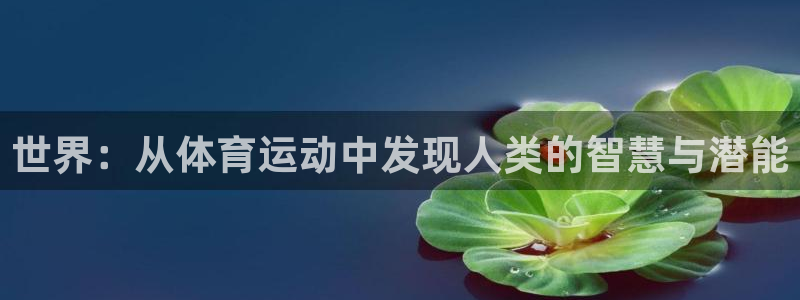 3377体育官网下载娱乐：世界：从体育运动中发现人类的智慧与